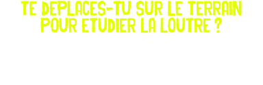 te deplaces-tu sur le terrain pour etudier la loutre ? 